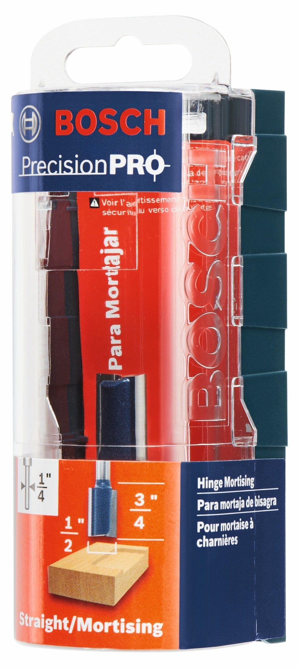 BOSCH 85249MC 1/2 In. x 3/4 In. Carbide-Tipped Hinge Mortising Router Bit VM Hardware