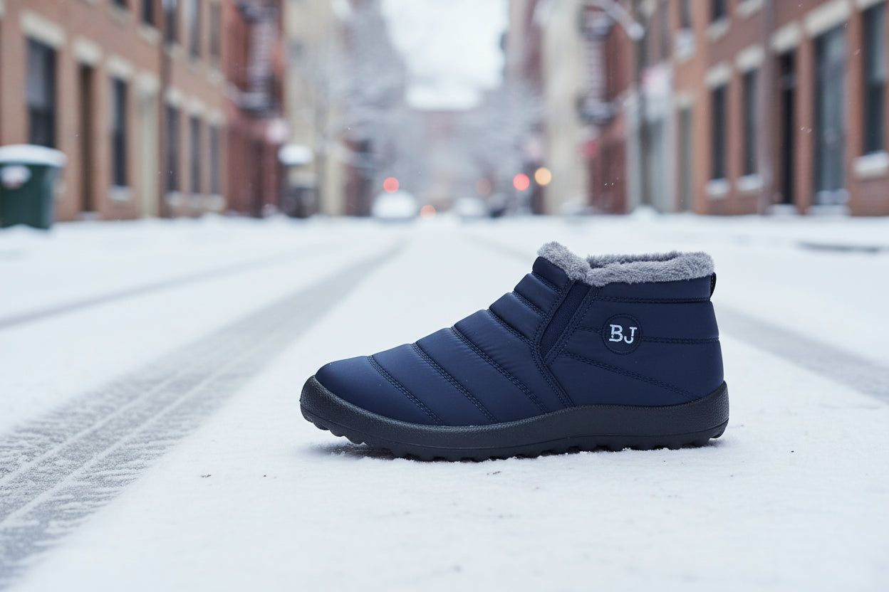 Women’s Warm Padded Lightweight Cotton Boots – Cozy Winter Non-Slip Outdoor Ankle Boots FitiqueFit