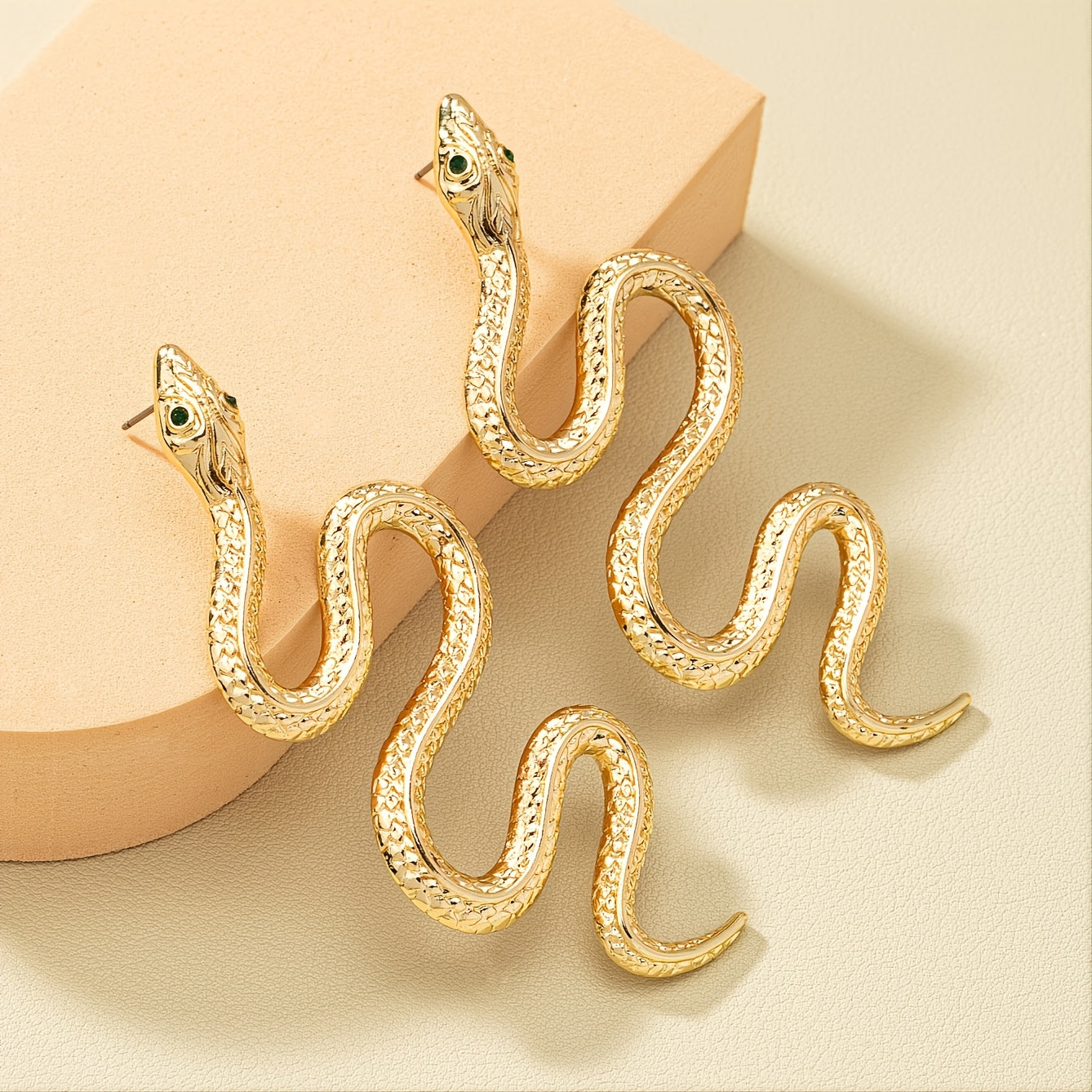 Exaggerated Snake-Shaped Earrings NovaCart