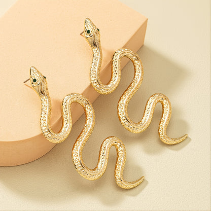 Exaggerated Snake-Shaped Earrings NovaCart