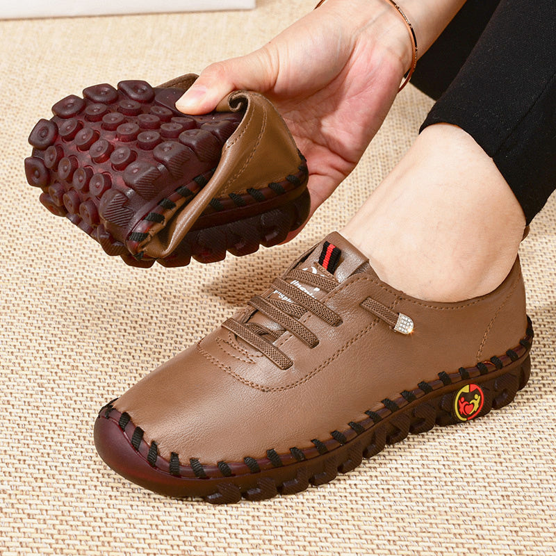 Spring/Autumn 2022 New Style Soft Sole Casual Mom Shoes, Flat Shoes for Women, Breathable and Comfortable Genuine Dance Shoes for Square Dancing, Women Shoes NovaCart