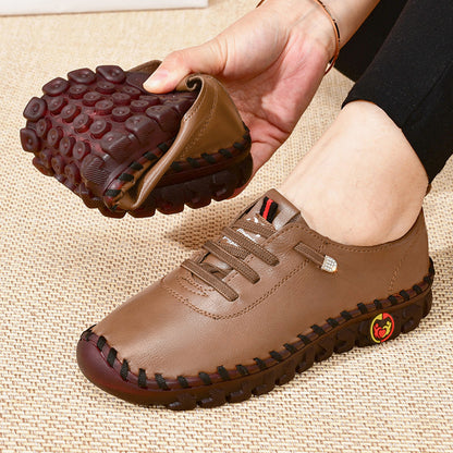 Spring/Autumn 2022 New Style Soft Sole Casual Mom Shoes, Flat Shoes for Women, Breathable and Comfortable Genuine Dance Shoes for Square Dancing, Women Shoes NovaCart