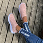 Women's Color block Mesh Platform Breathable Sneakers
