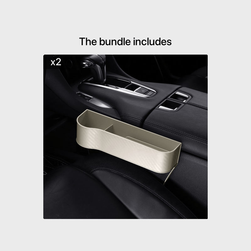 Car Seat Gap Organizer with Cup Holder - Lightweight ABS Storage Box for Console Side Pockets, Front Seat Accessory for Enhanced Organization, Car Storag NovaCart