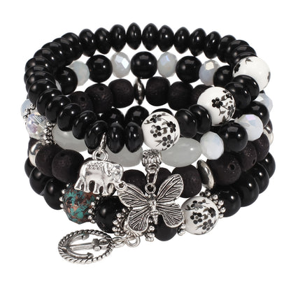 [Women's Bohemian Bracelet Set] Bohemian Bracelets Set for Women - Stackable Stretch Multilayer Beads Bracelet NovaCart