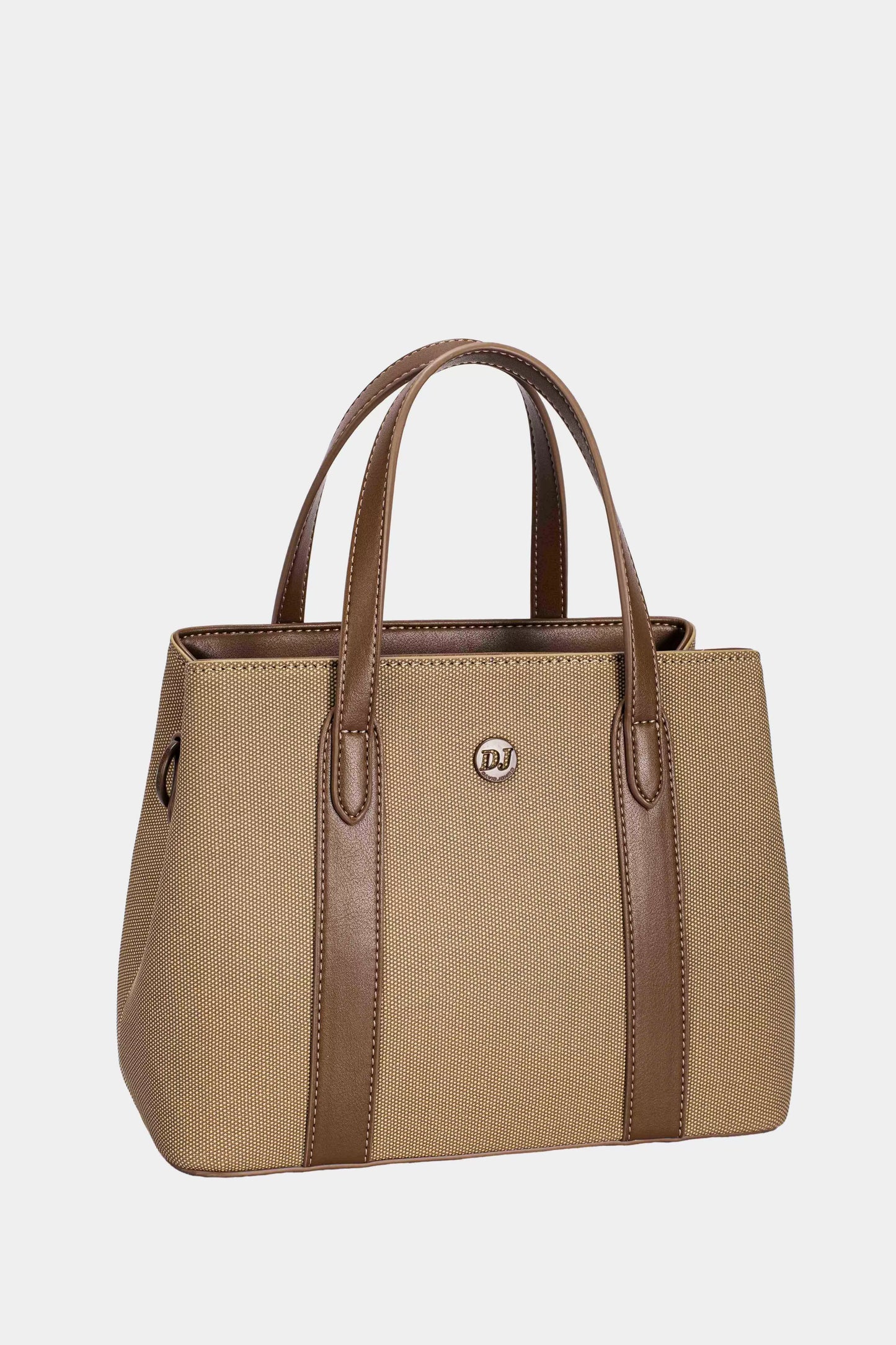 David Jones Canvas Handbag with Leather Trim New Era Fashion LLc