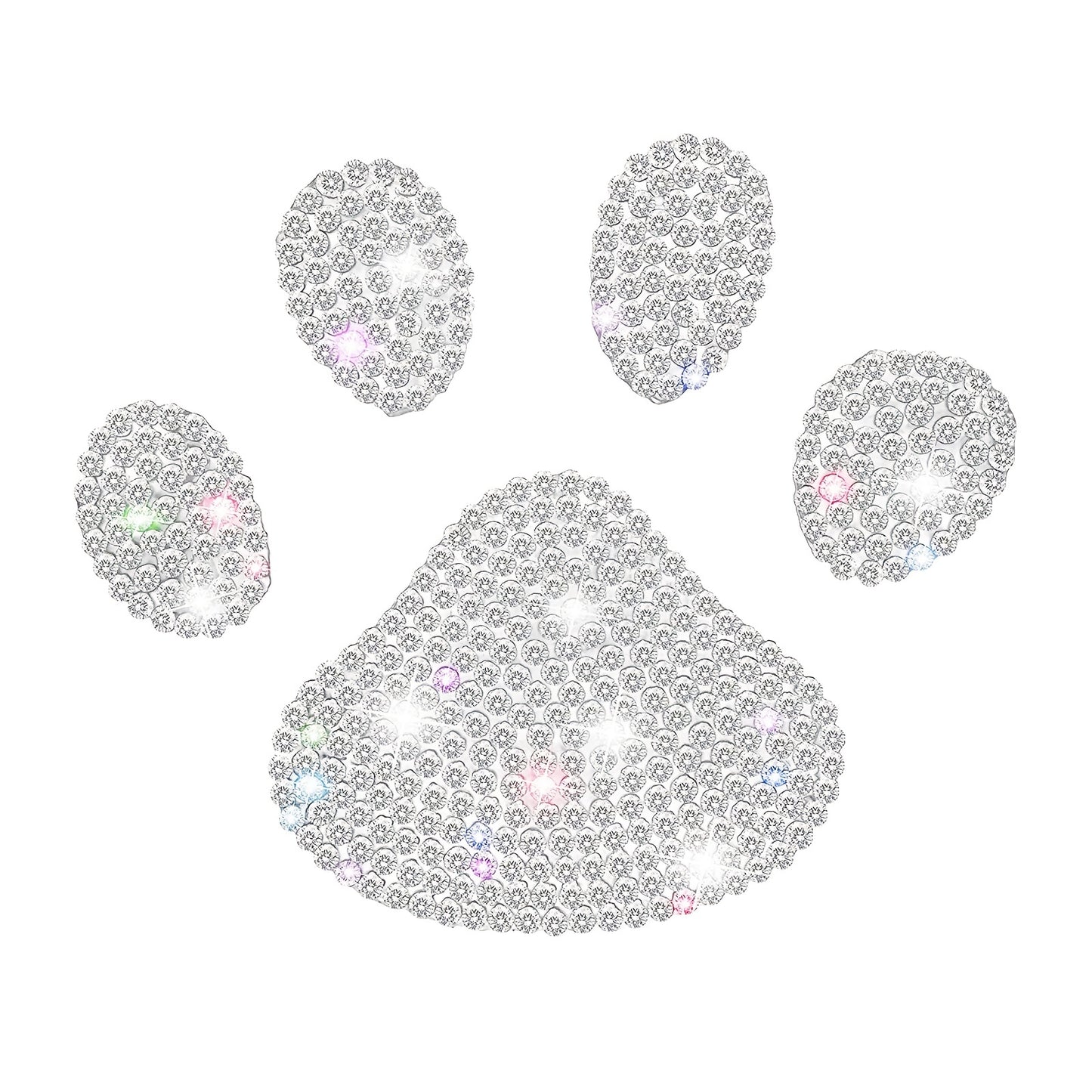 Dog Paw Print Rhinestone Sticker NovaCart