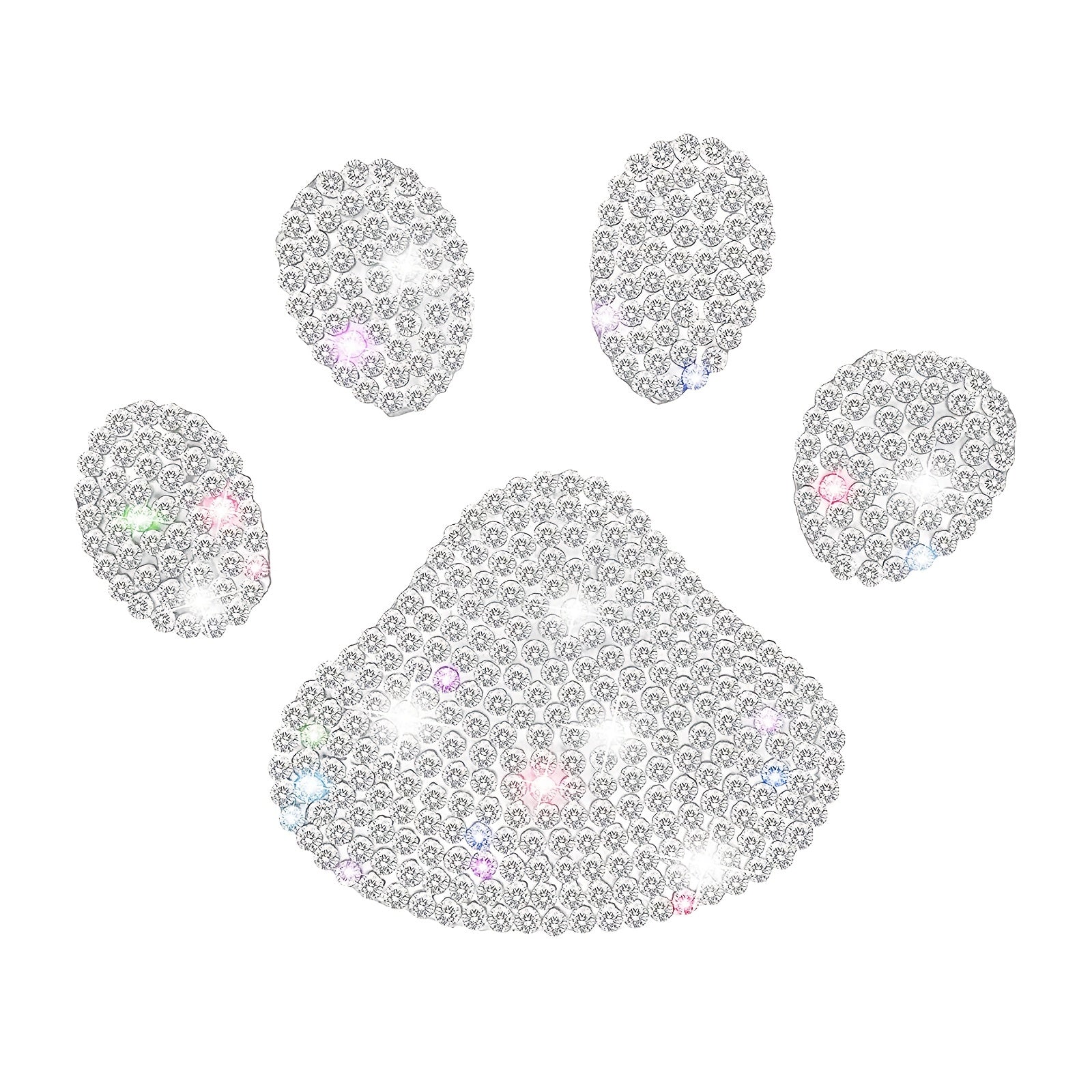 Dog Paw Print Rhinestone Sticker NovaCart