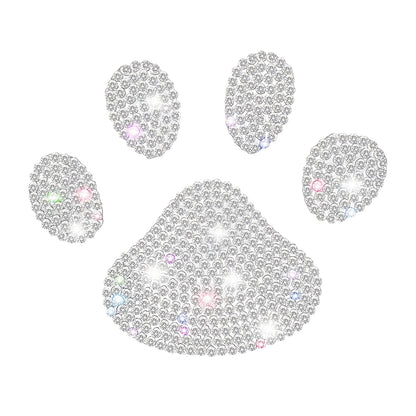 Dog Paw Print Rhinestone Sticker NovaCart