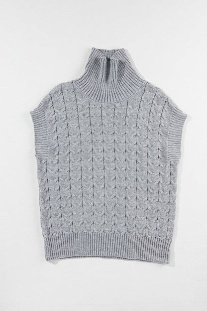 Cable Knit Turtleneck Batwing Short Sleeve Sweater Shop Style & More | Fresh Looks, Everyday Deals & Free Shipping