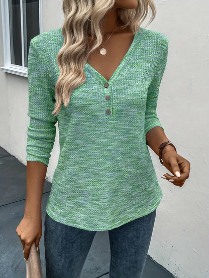Chic VNeck Tee Elegant Soft Versatile Style