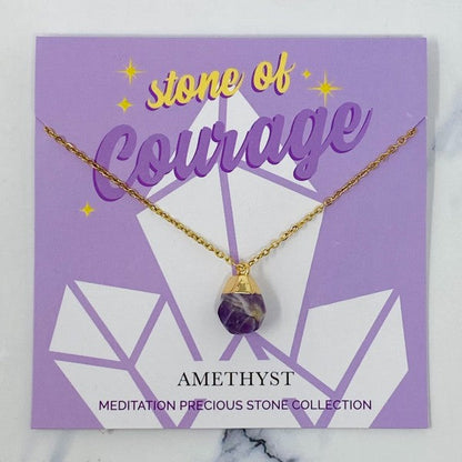 Meditation Semi-Precious Stone Pendant Necklace Shop Style & More | Fresh Looks, Everyday Deals & Free Shipping
