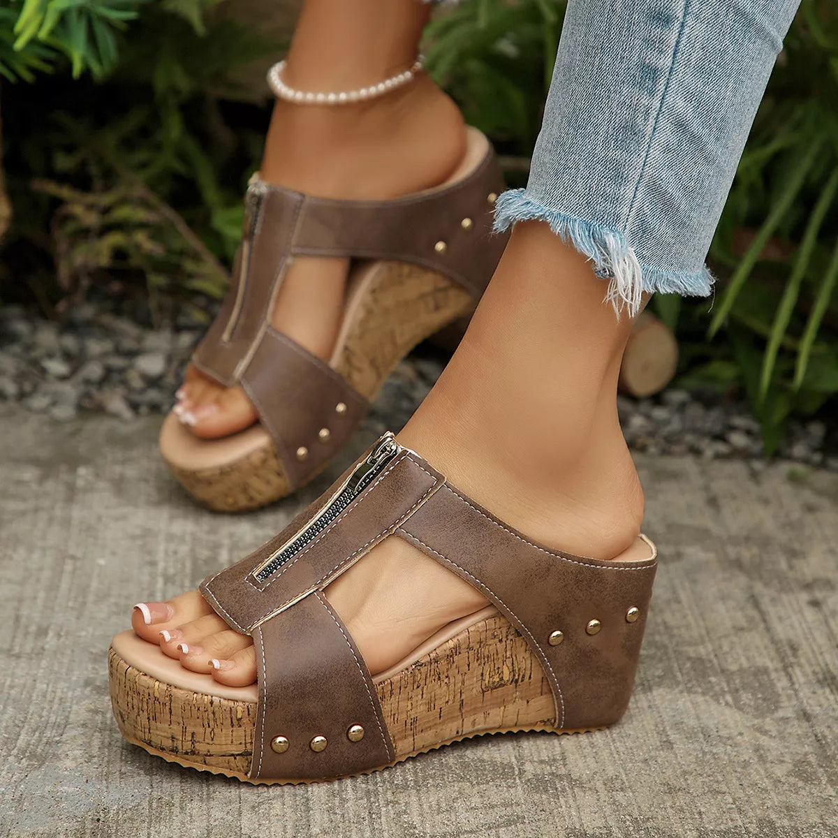 Open Toe Wedge Sandals New Era Fashion LLc