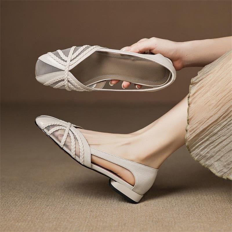 Women’s Fashion Mesh Breathable Low-Heel Versatile Sandals FitiqueFit