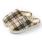 Women's Home Plush Warm Non-slip Plaid Cotton Shoes See size chart under “more details” The Fashion Celestial