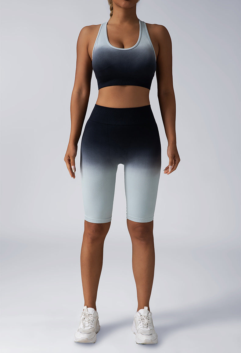 Seamless Women's Activewear Sets – 2-Piece Crop Top & High Waist Shorts/Leggings FitiqueFit