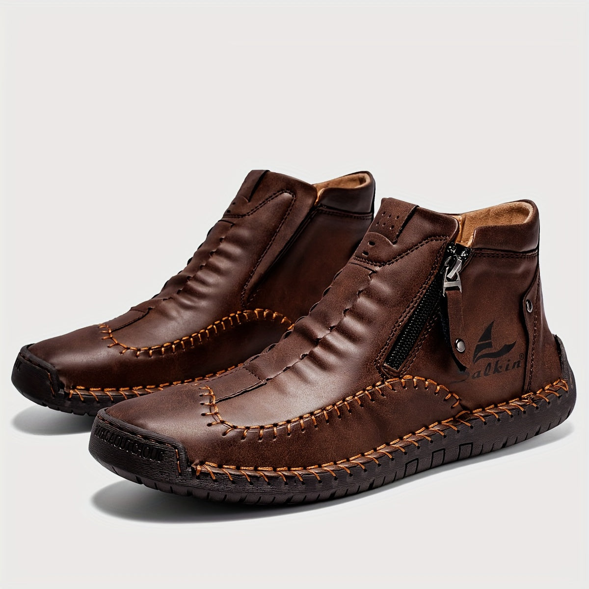 FLYLAND Fashion Vintage Chukka Boots Driving Walking Shoes Business Casual Ankle Boots Daily Work Office Shoes NovaCart