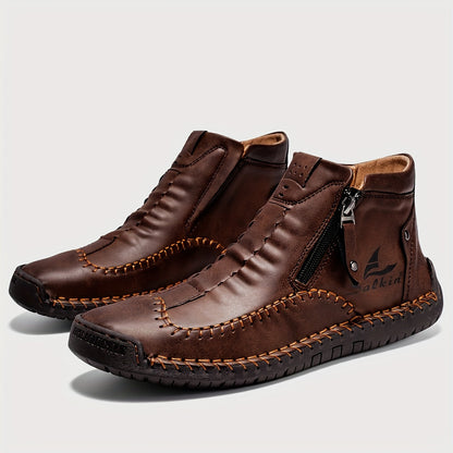 FLYLAND Fashion Vintage Chukka Boots Driving Walking Shoes Business Casual Ankle Boots Daily Work Office Shoes NovaCart
