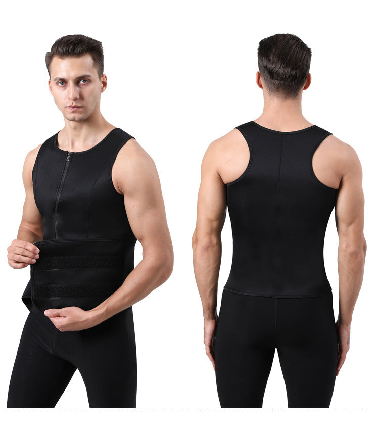 Men's Adjustable Compression Tank Top, Men's Waist Trainers NovaCart