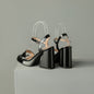 Women's Round Toe Chunky Heel Sandals – Buckle Strap Block Heel FitiqueFit