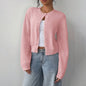 Light Ribbed Button-Up Cardigan FitiqueFit