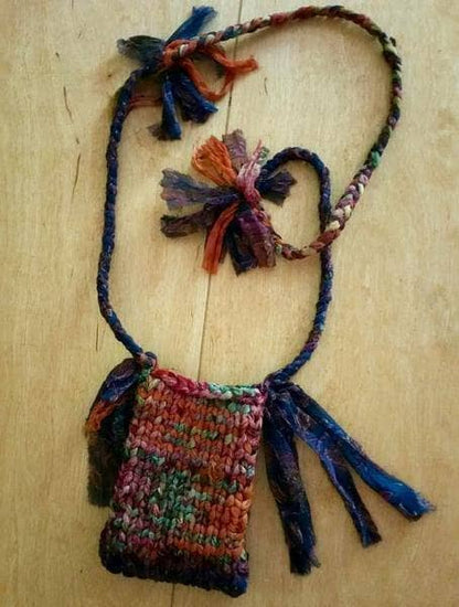 Cell Phone Crossbody Shoulder Bag Knit Pattern