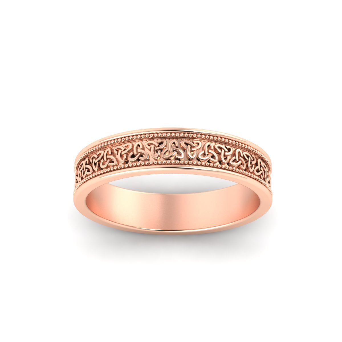 Celtic Mens Gold Band Rings Fascinating Diamonds