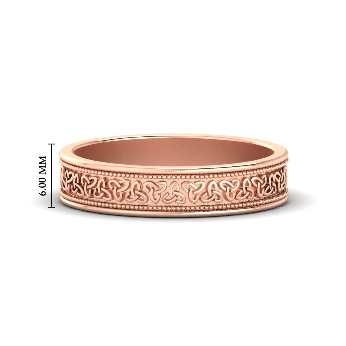 Celtic Mens Gold Band Rings Fascinating Diamonds