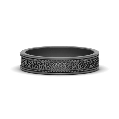 Celtic Mens Gold Band Rings Fascinating Diamonds