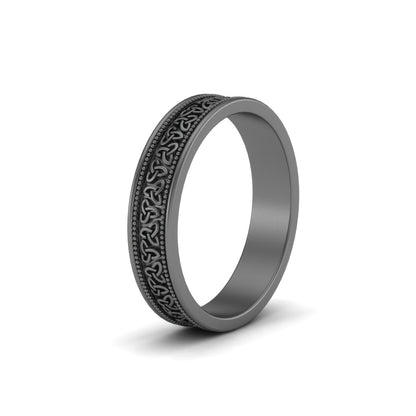 Celtic Mens Gold Band Rings Fascinating Diamonds