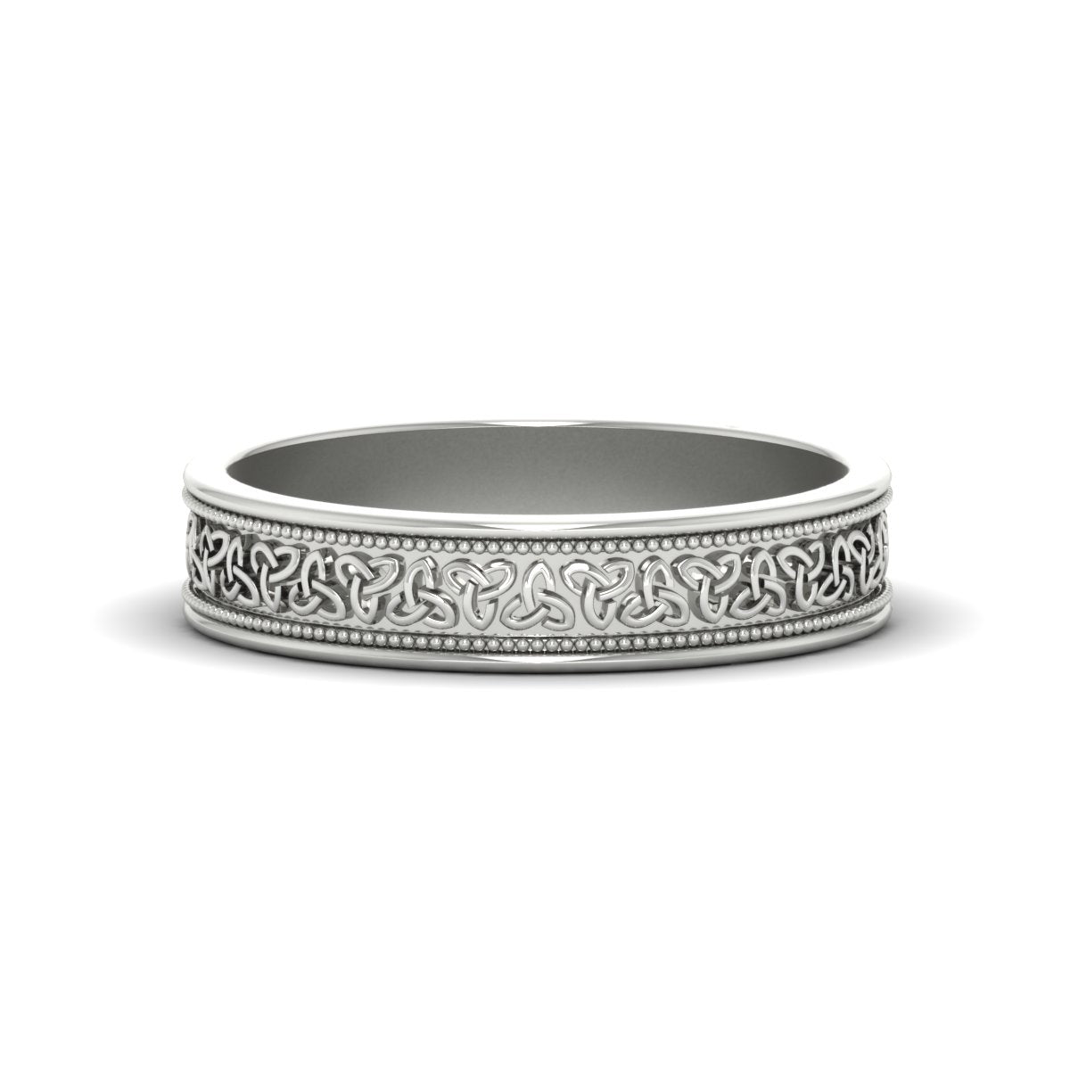 Celtic Mens Gold Band Rings Fascinating Diamonds