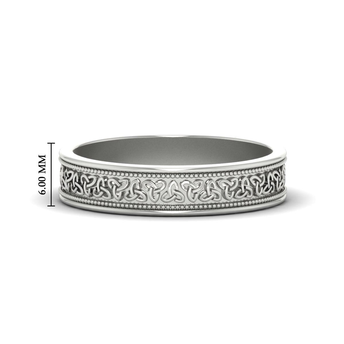 Celtic Mens Gold Band Rings Fascinating Diamonds