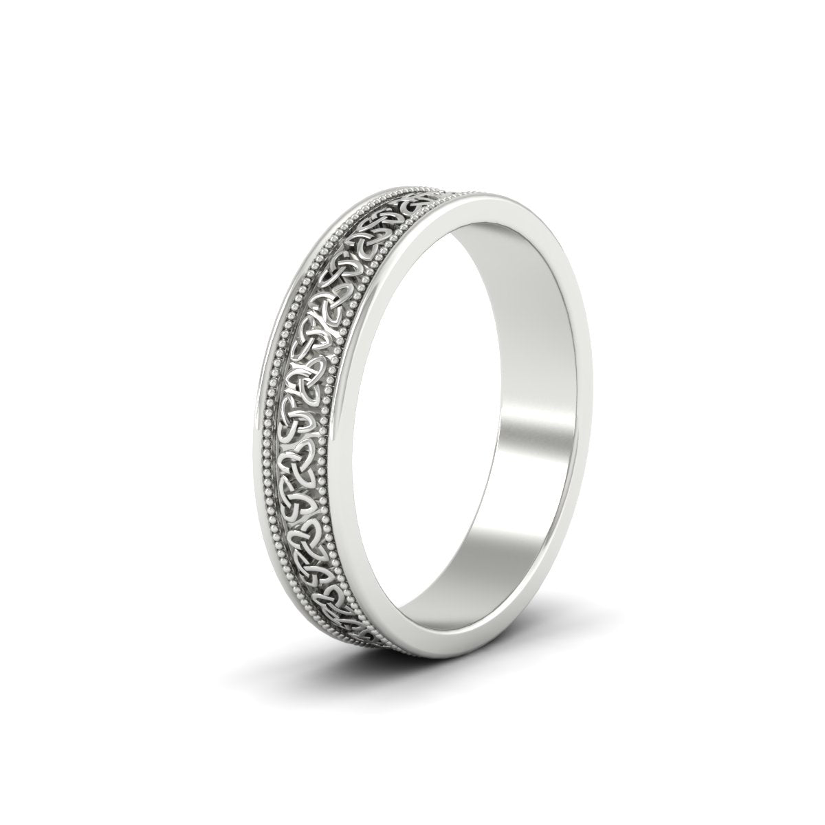 Celtic Mens Gold Band Rings Fascinating Diamonds