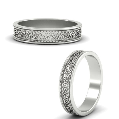 Celtic Mens Gold Band Rings Fascinating Diamonds