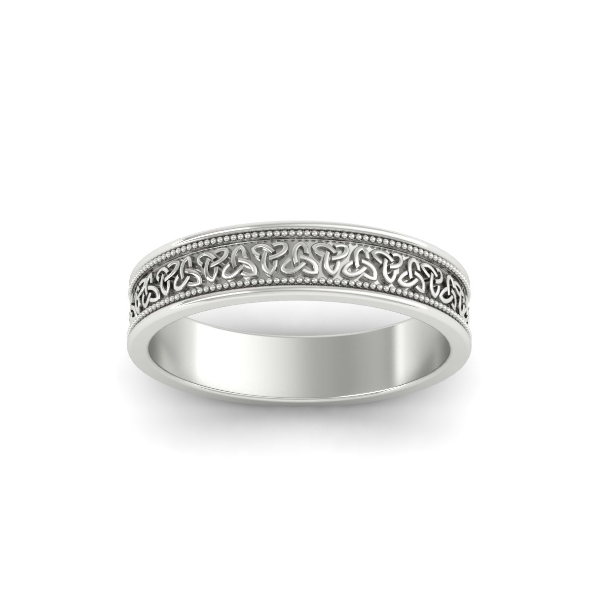 Celtic Mens Gold Band Rings Fascinating Diamonds