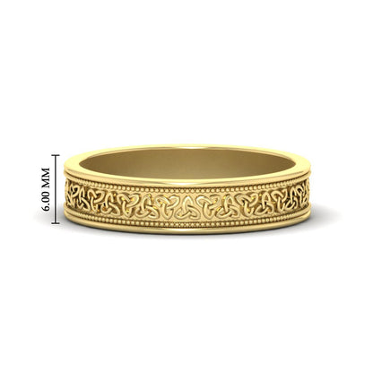 Celtic Mens Gold Band Rings Fascinating Diamonds