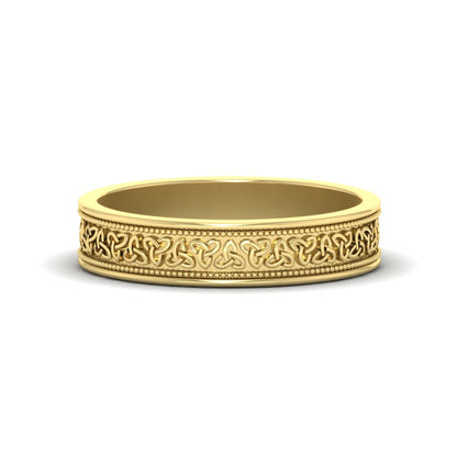 Celtic Mens Gold Band Rings Fascinating Diamonds