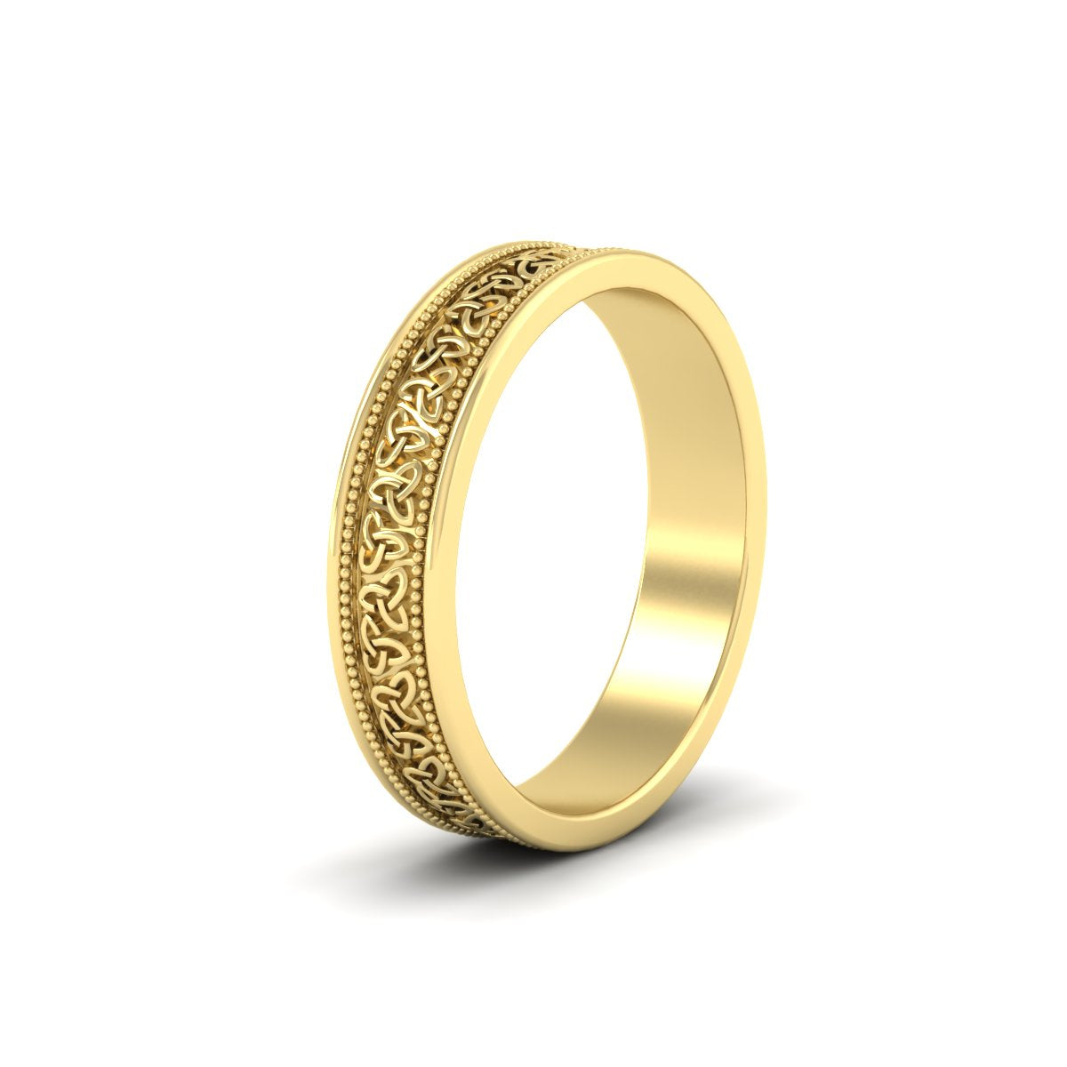 Celtic Mens Gold Band Rings Fascinating Diamonds