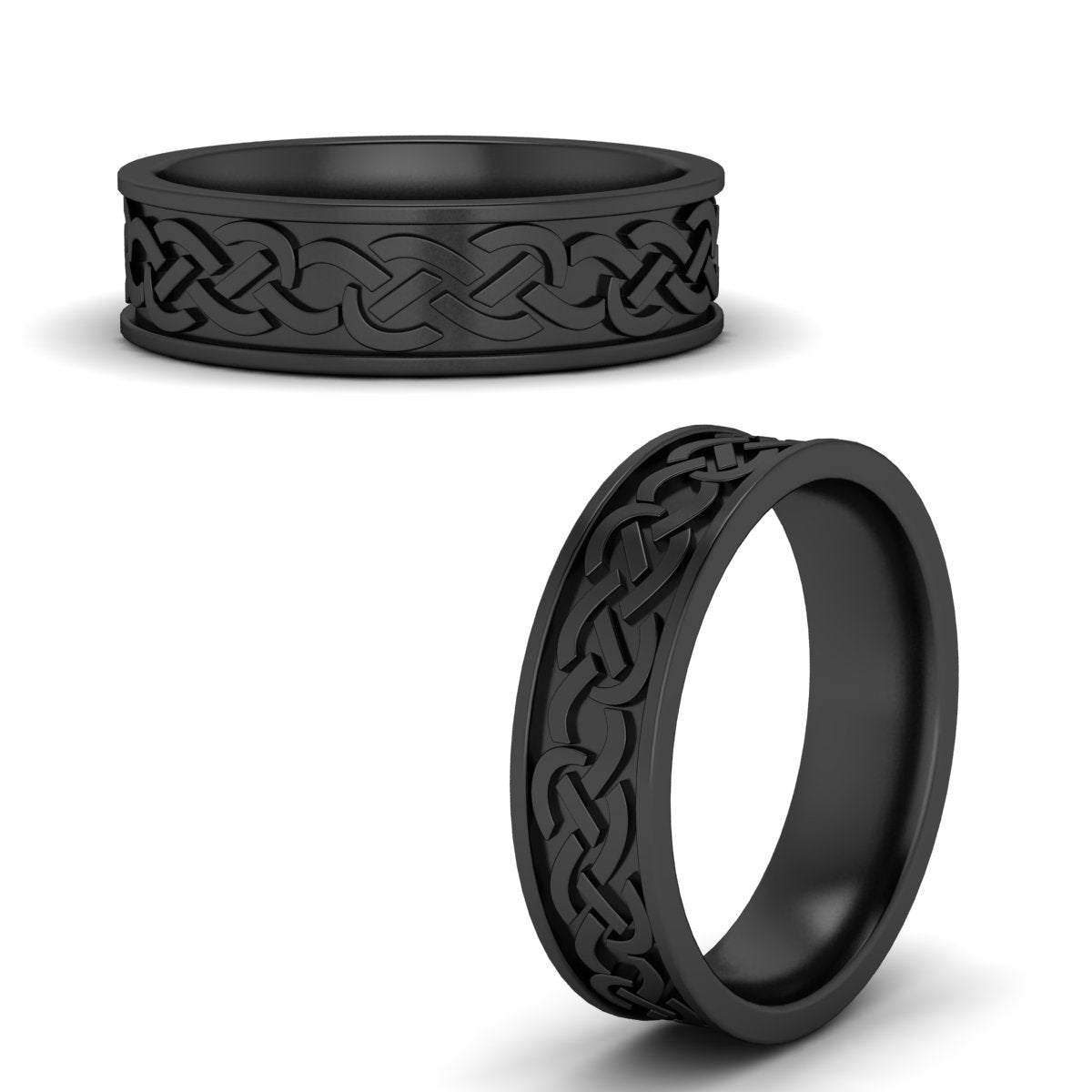 Celtic Mens Wedding Ring Fascinating Diamonds