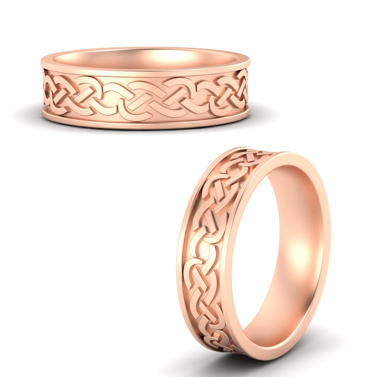 Celtic Mens Wedding Ring Fascinating Diamonds