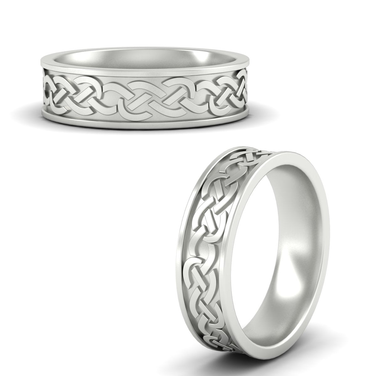 Celtic Mens Wedding Ring Fascinating Diamonds