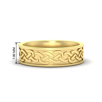 Celtic Mens Wedding Ring Fascinating Diamonds