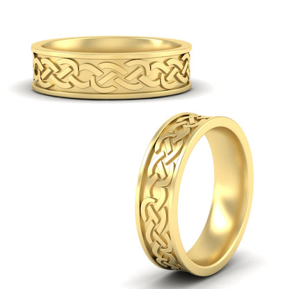 Celtic Mens Wedding Ring Fascinating Diamonds