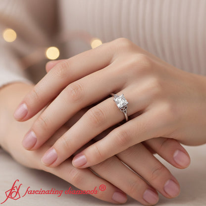 Celtic Solitaire Engagement Ring Fascinating Diamonds
