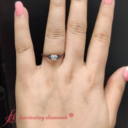 Heart Shaped Celtic Solitaire Engagement Ring Fascinating Diamonds