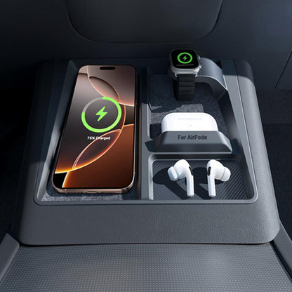 3-in-1 Wireless Charging Anti-Slip Organizer for Model 3 Highland / Model Y Juniper | TESERY Tesery Official Store