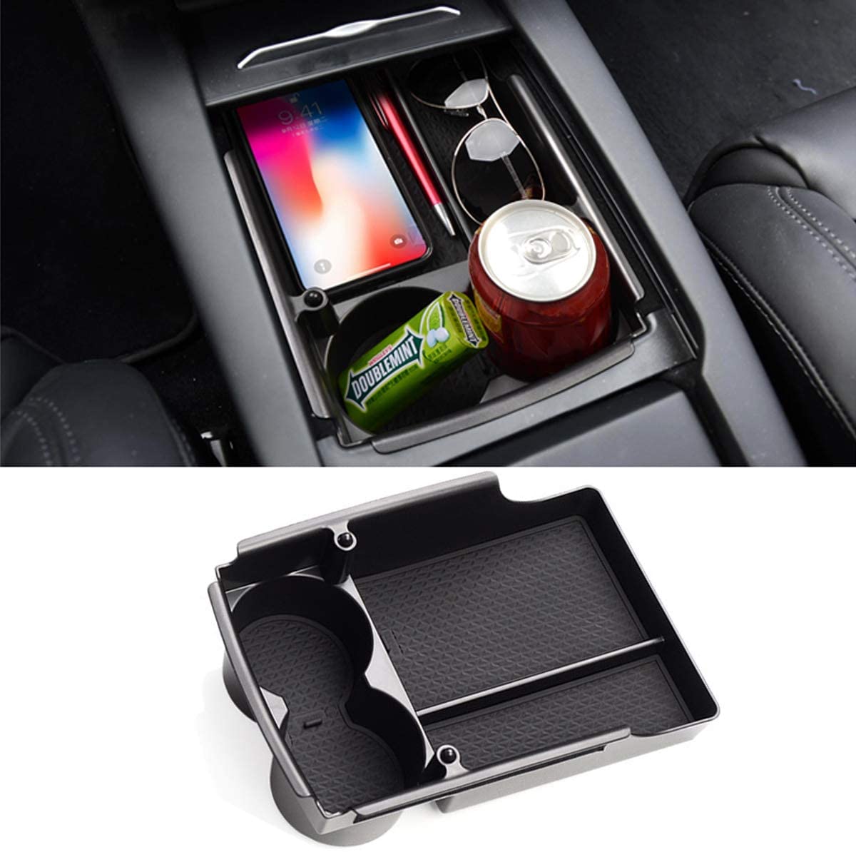 Center Console Armrest Storage Box for Tesla Model S/X Tesery Official Store