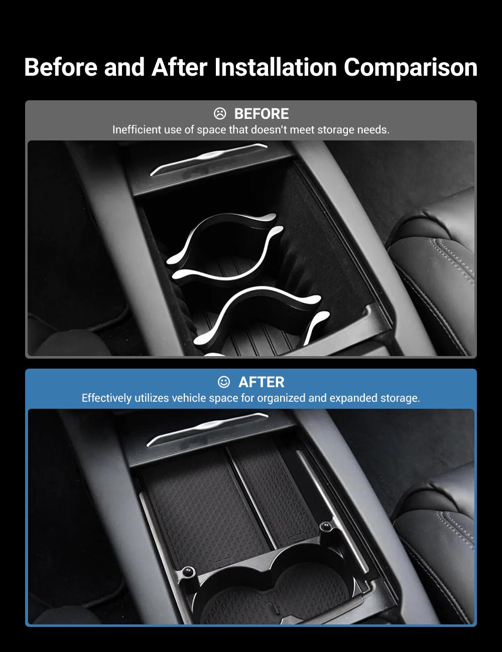 Center Console Armrest Storage Box for Tesla Model S/X Tesery Official Store