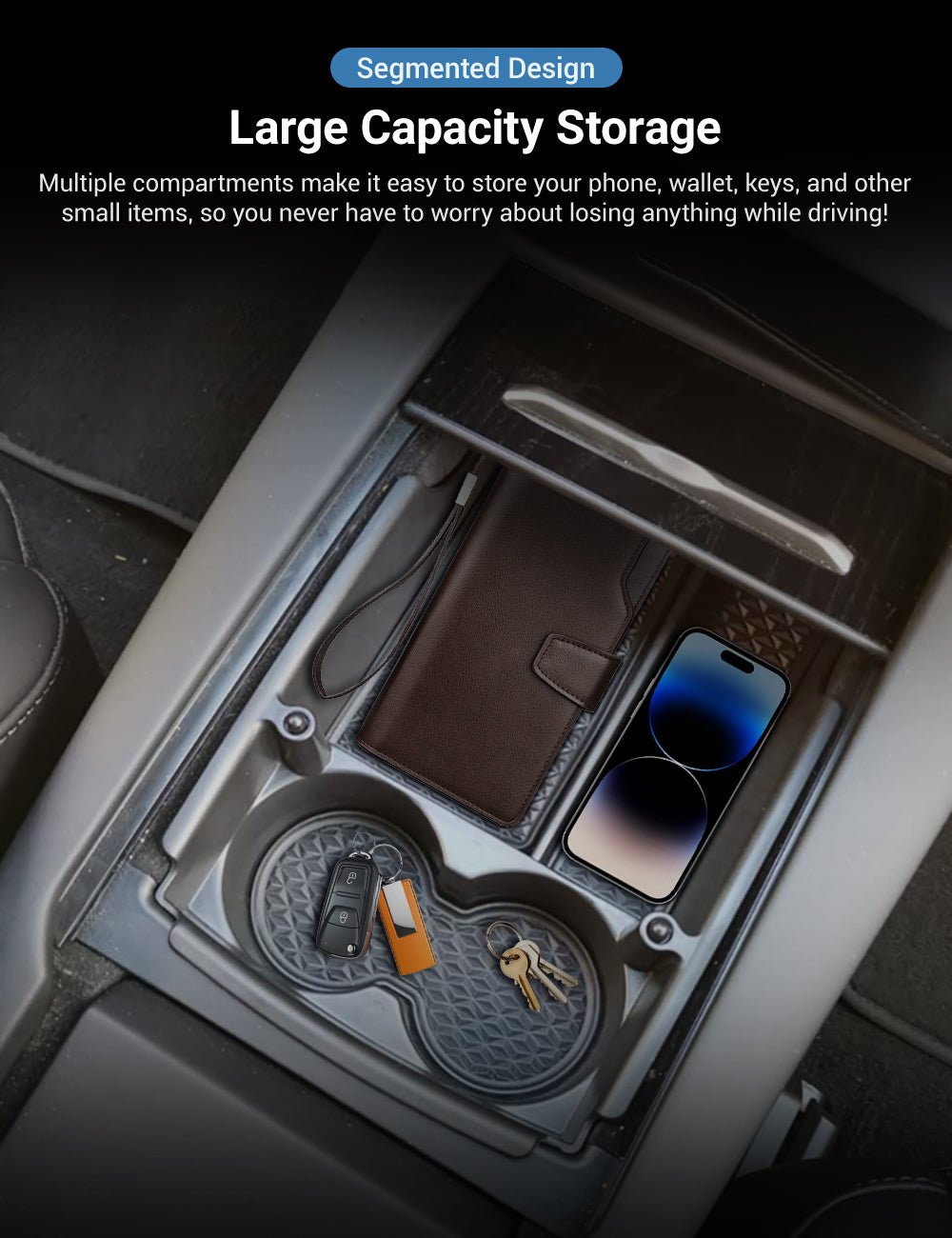 Center Console Armrest Storage Box for Tesla Model S/X Tesery Official Store