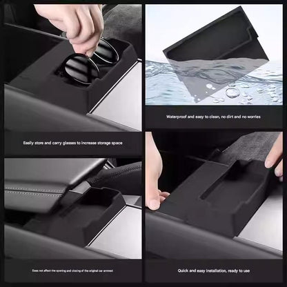 Center Console Glasses Tray for Model Y Juniper & Model 3 Highland | TESERY Tesery Official Store